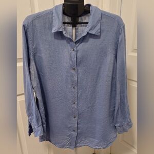 Blue Button-Up Shirt